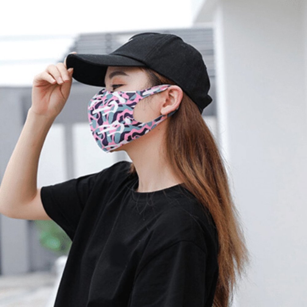Fashionable reusable washable mouth mask